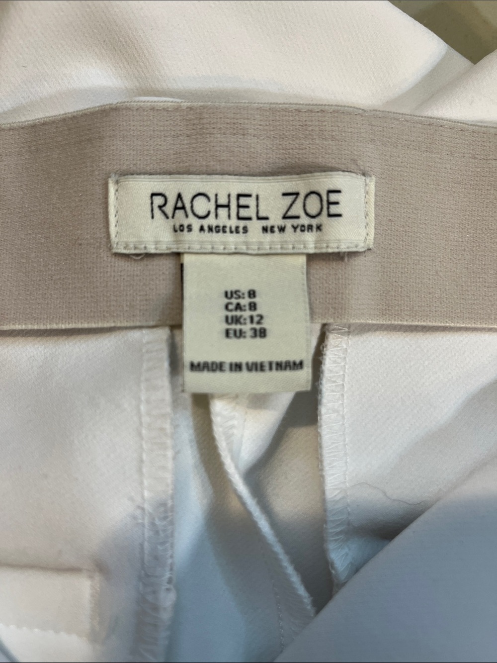 Rachel Zoe White Stretch Boot-Cut Pants - Picture 3 of 4
